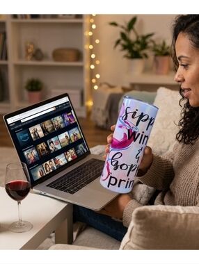 "Sipping Wine & Shopping Prime" Tumbler